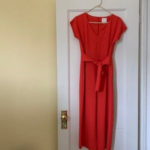 Coral Jumpsuit from Anthropologie
